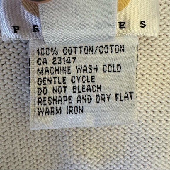 Talbots Petites White Zip-Up Sweater - Picture 6 of 7